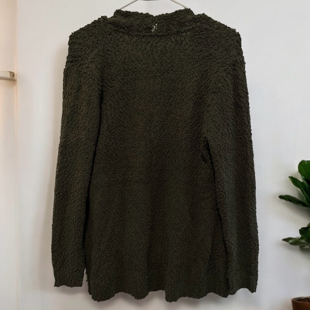 Cozy Olive Green Cardigan - Picture 2 of 2